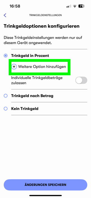 Trinkgeldoptionen konfigurieren (2)